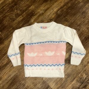 Vintage blue bird sweater